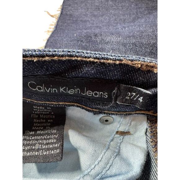 Calvin Klein Jeans Ultimate Bootcut Women's 27/4 Blue Low Rise Medium Wash - Picture 3 of 14